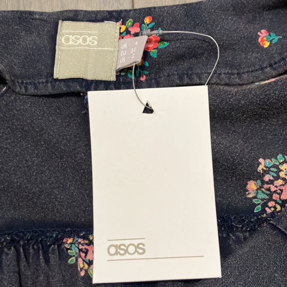 NWT ASOS Casual Tea Dress in Ditsy Floral Size 0 - Picture 5 of 7
